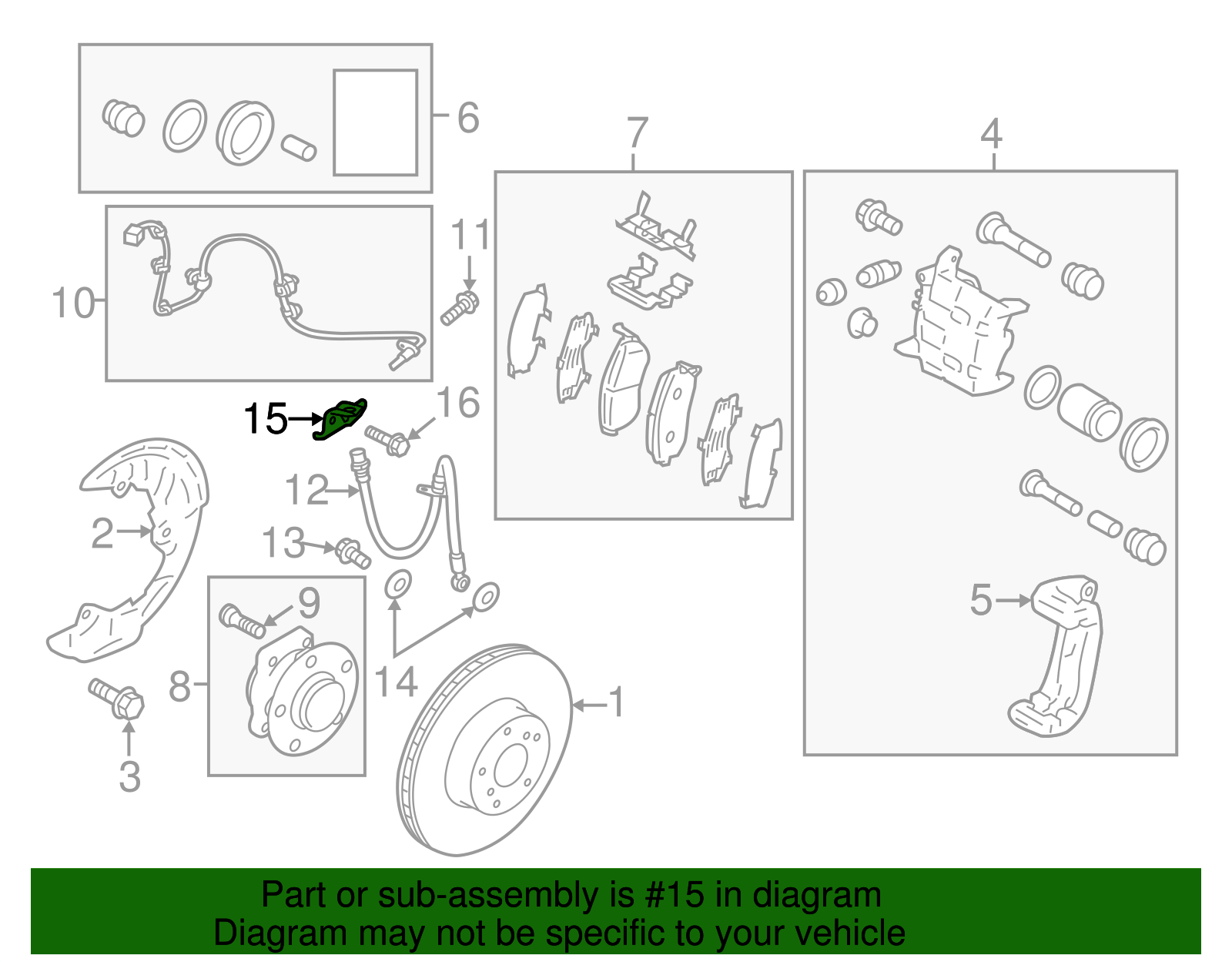 Brake Hose Bracket - Toyota (SU003-04290)