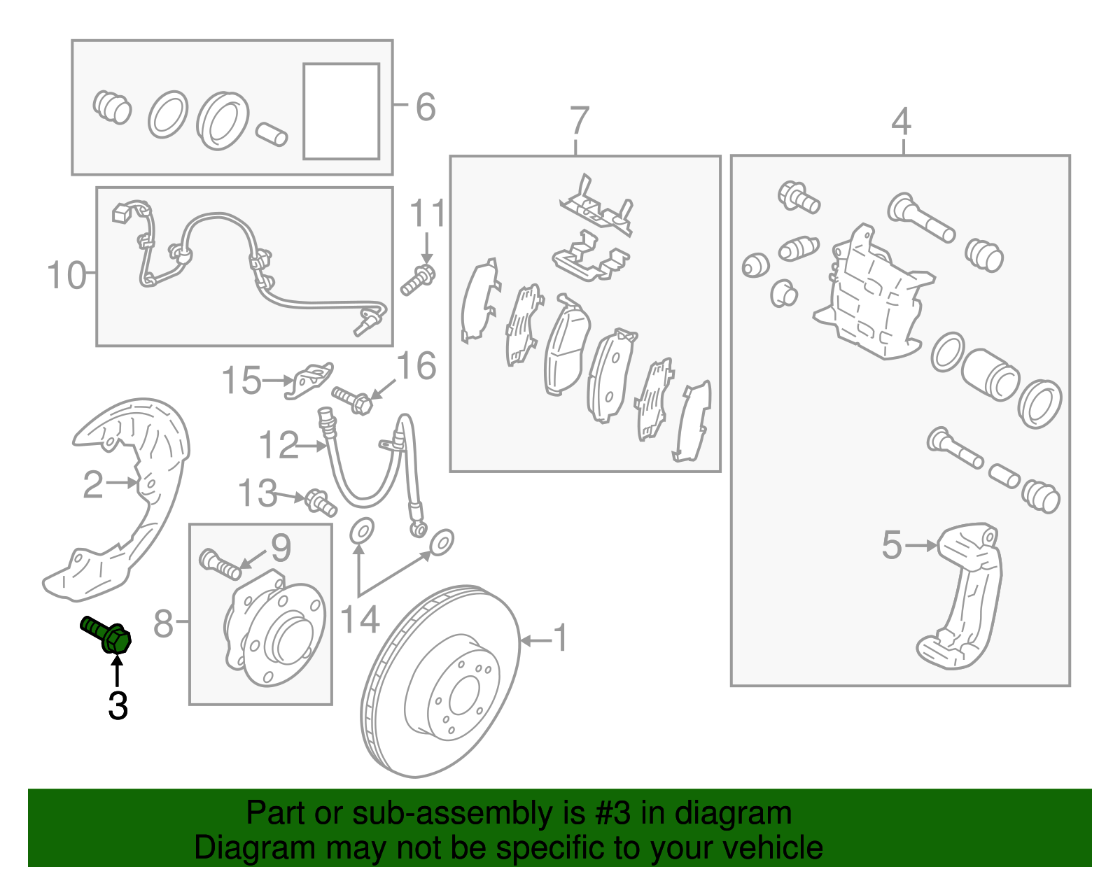 Splash Shield Bolt - Scion (SU003-02783)