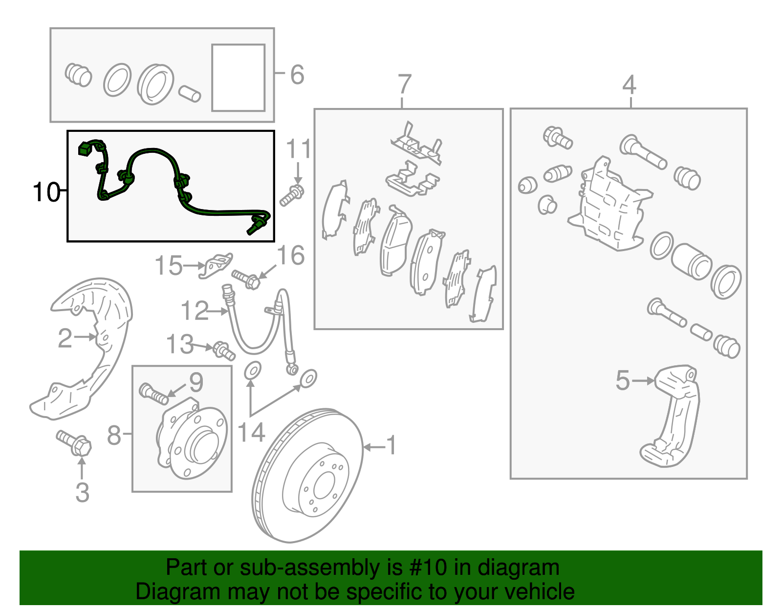 Front Speed Sensor - Scion (SU003-00662)