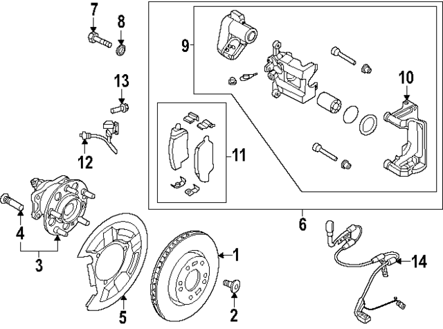 2023-2024 Hyundai Ioniq 6 Rear Speed Sensor 59795-KL000 | QuirkParts
