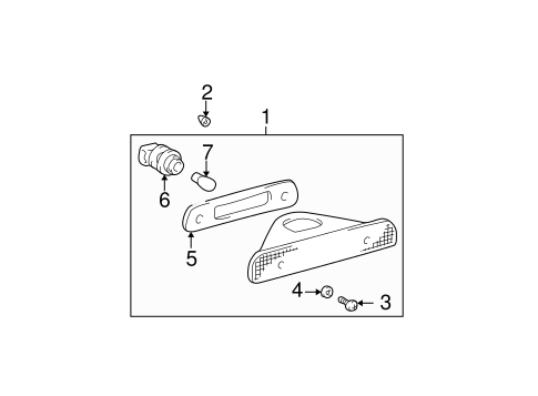 High Mounted Stop Lamp for 2001 Toyota Sienna #0