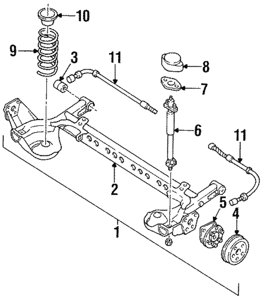 Premium Gas Charged Rear Shock Absorber - GM (88945235)