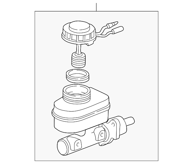 20012002 Acura MDX Master Cylinder Assembly (26.99MMCV) 46100S0X013