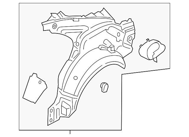 Inner Quarter Panel - Ford (GD9Z-5427864-A)