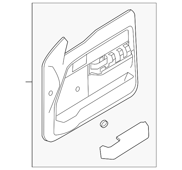 20112014 Ford F150 Door Trim Panel Driver's Side (LH) BL3Z1823943