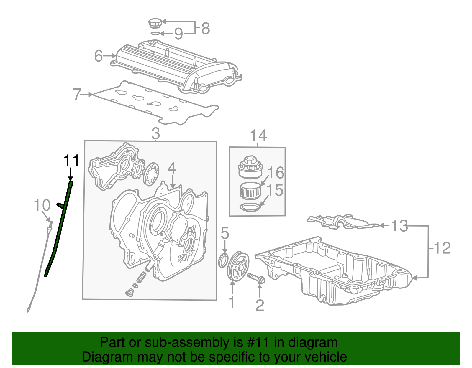 Tube Assembly, Oil Lvl Ind - GM (12599897)