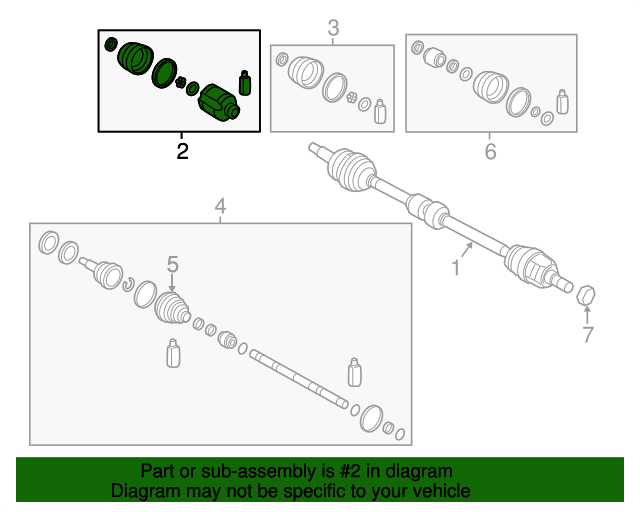 49535H9000 Inner Cv Joint 2018 Kia Rio Kia.Parts Store