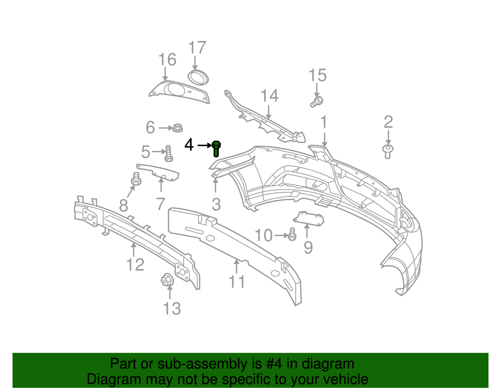 Bumper Cover Bolt - GM (94520220)