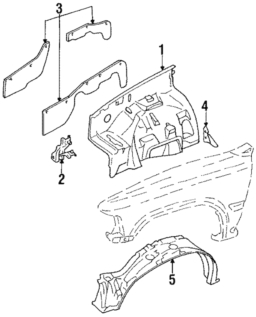 Save Money!  1989 1995 Toyota Pickup Splash Shield Repair - ln8msvc