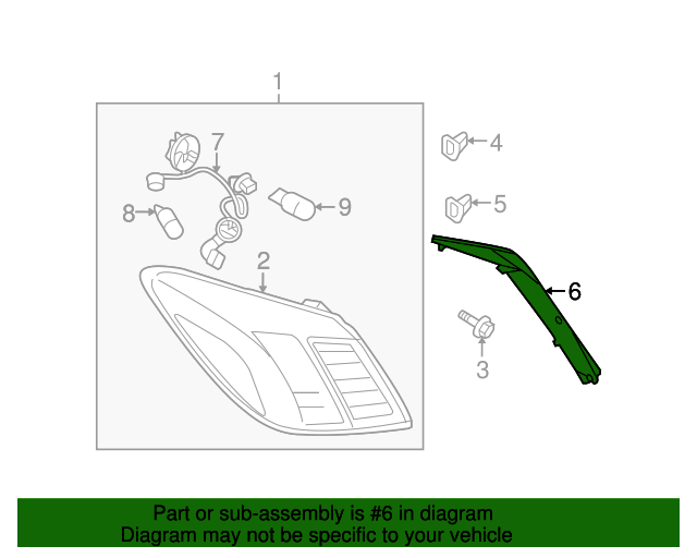 20112014 Nissan Murano Tail Light Cover 265521SX0A Nissan Parts Plus