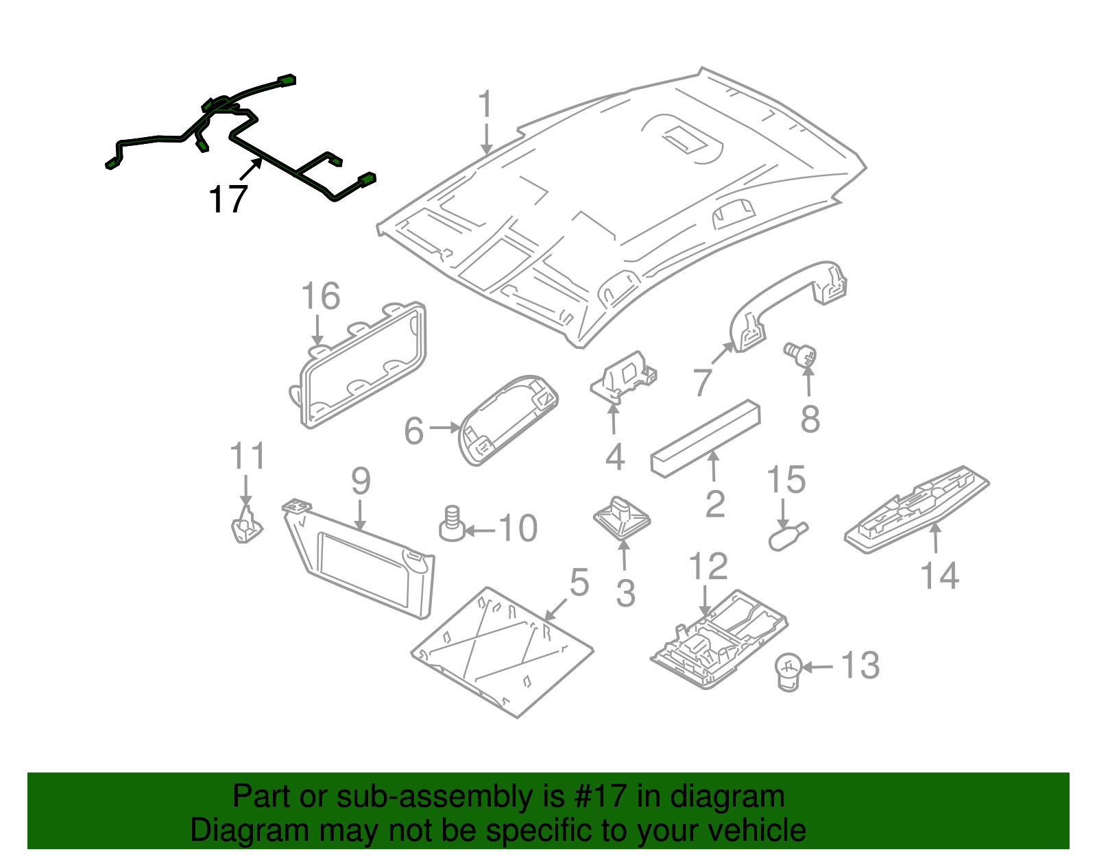Harness Assembly, Dm Lp & Front & Rear  Object   Alarm Wrg - GM (94717154)