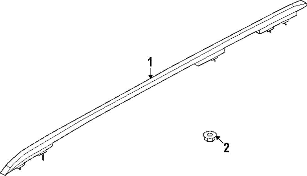 2024-2025 Hyundai Santa Fe Roof Rail 87280-R6000 | Retail Performance ...