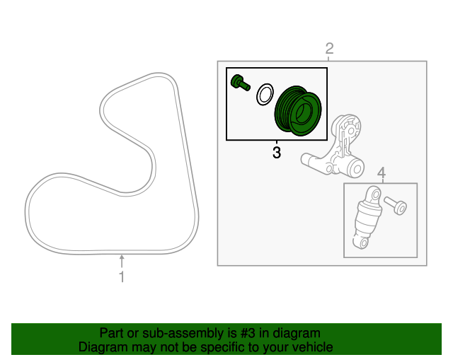 311895A2A02 Serpentine Idler Pulley 20132024 Honda Toronto Honda