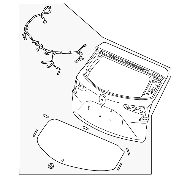 Genuine 20202021 Acura RDX Tailgate (DOT) 68100TJBA93ZZ Acura Parts HQ