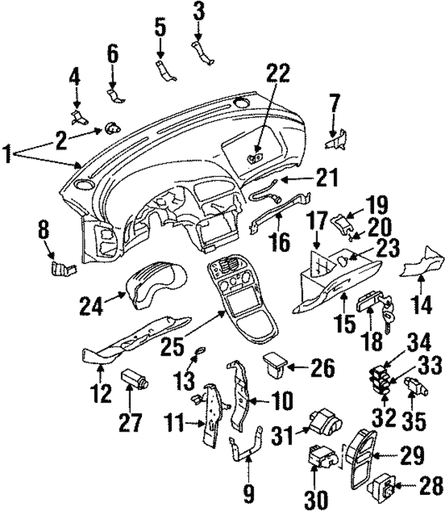 19951997 Mitsubishi Eclipse Wiper Switch MR147058 Auto Parts