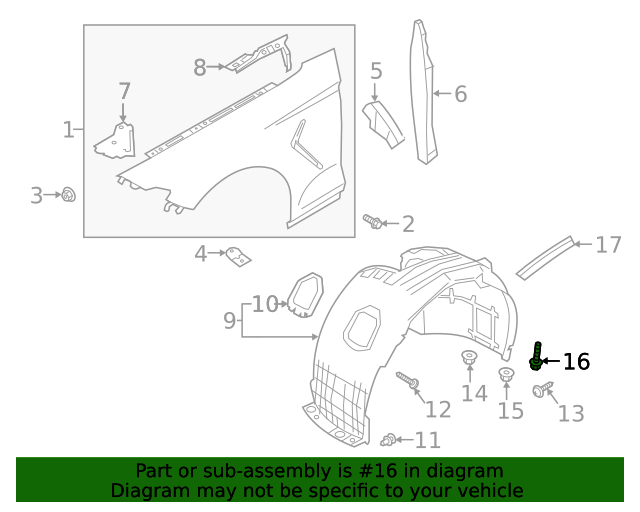 20052022 Hyundai Engine Oil Drain Plug Access Cover Bolt 1125406206B