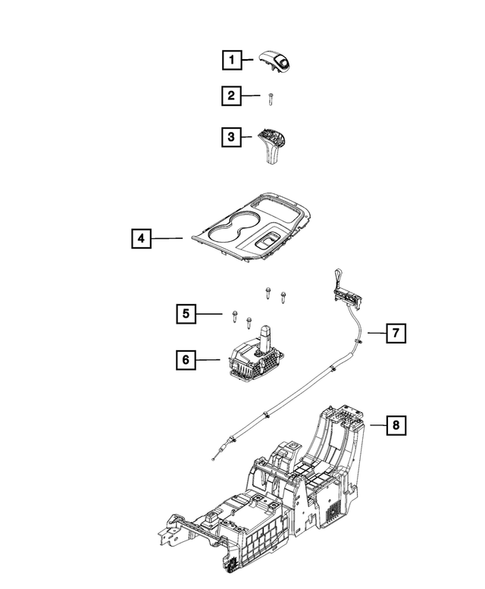 Gearshift Controls and Related Parts for 2014 Jeep Grand Cherokee #0