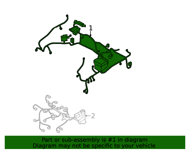 91210R5290 Engine Compartment Wiring Harness 20212024 Kia Sorento