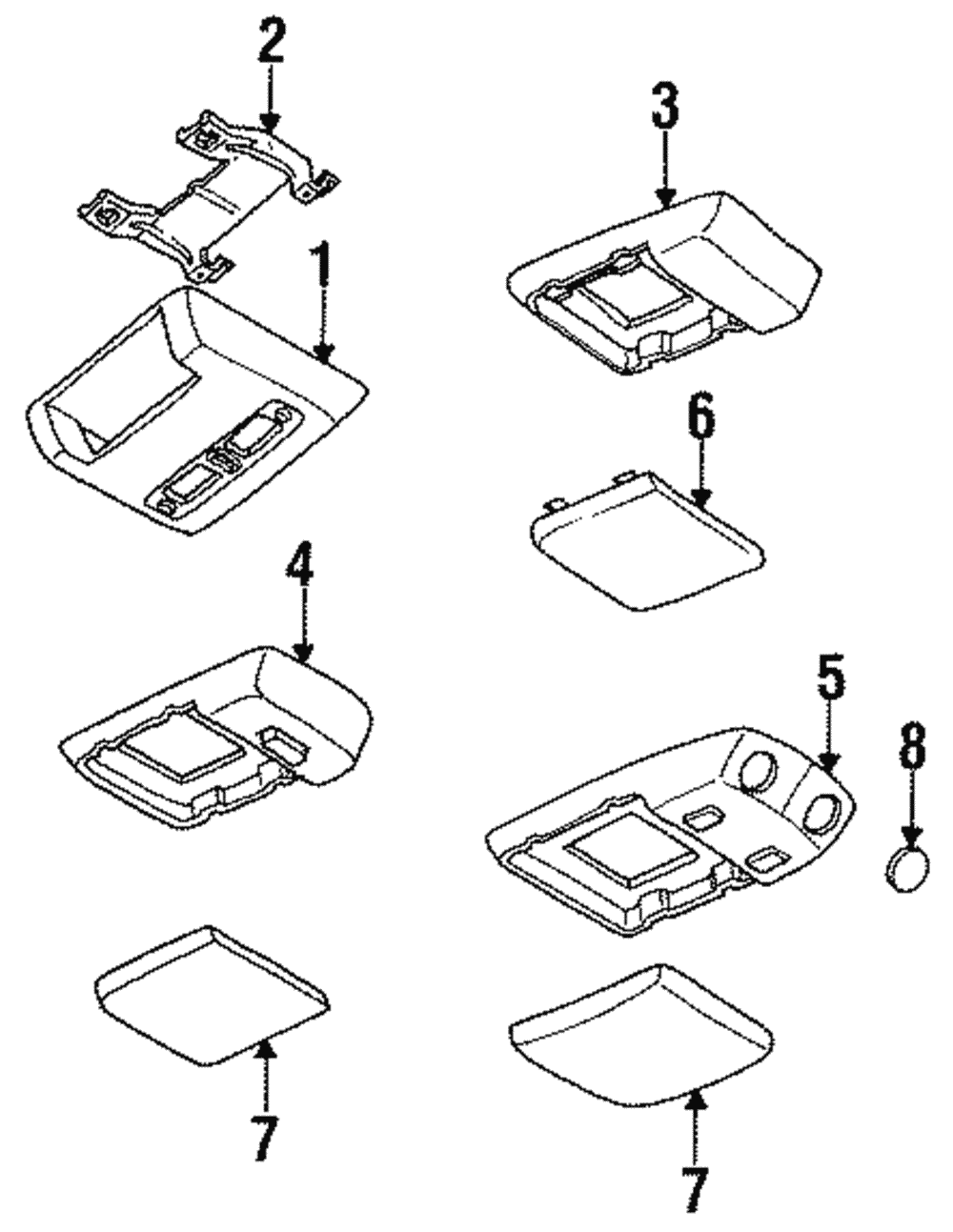 Dome Lamp Assembly - GM (20297444)