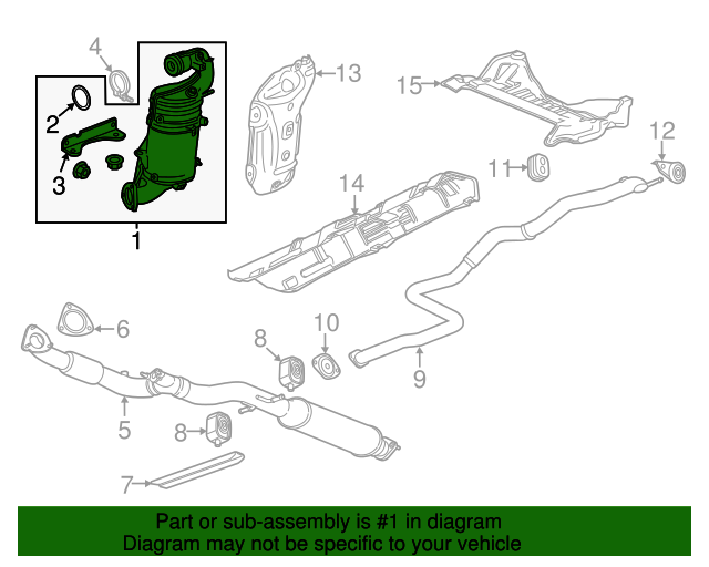 12659575 OEM GM Catalytic Cnvrtr GM Parts Center
