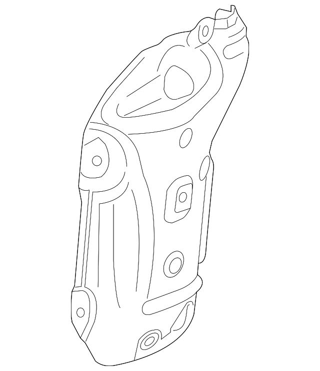 20142015 Chevrolet Cruze Catalytic Converter Heat Shield 55562332