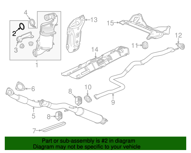 Catalytic Converter Seal GM (55187584)