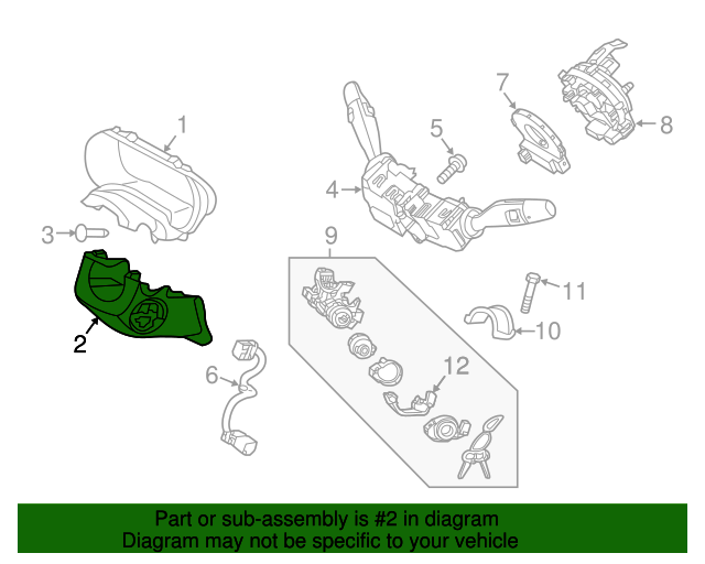 84852D4000WK Lower Column Cover 20162020 Kia Optima Kia.Parts Store