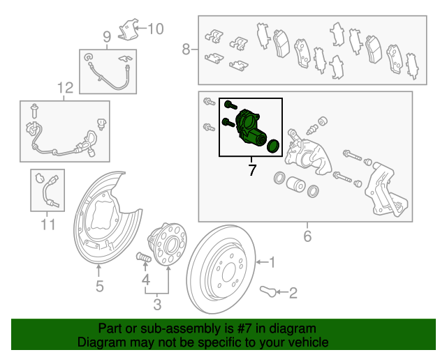 20152022 Acura Parking Brake Actuator 43020T2JH00 OEM Parts Online