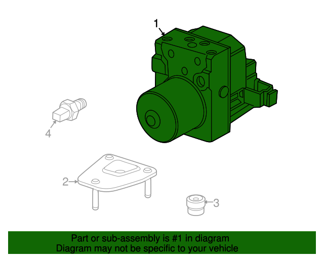 20042006 Volkswagen Phaeton ABS Control Unit 3D0614517AL OEM
