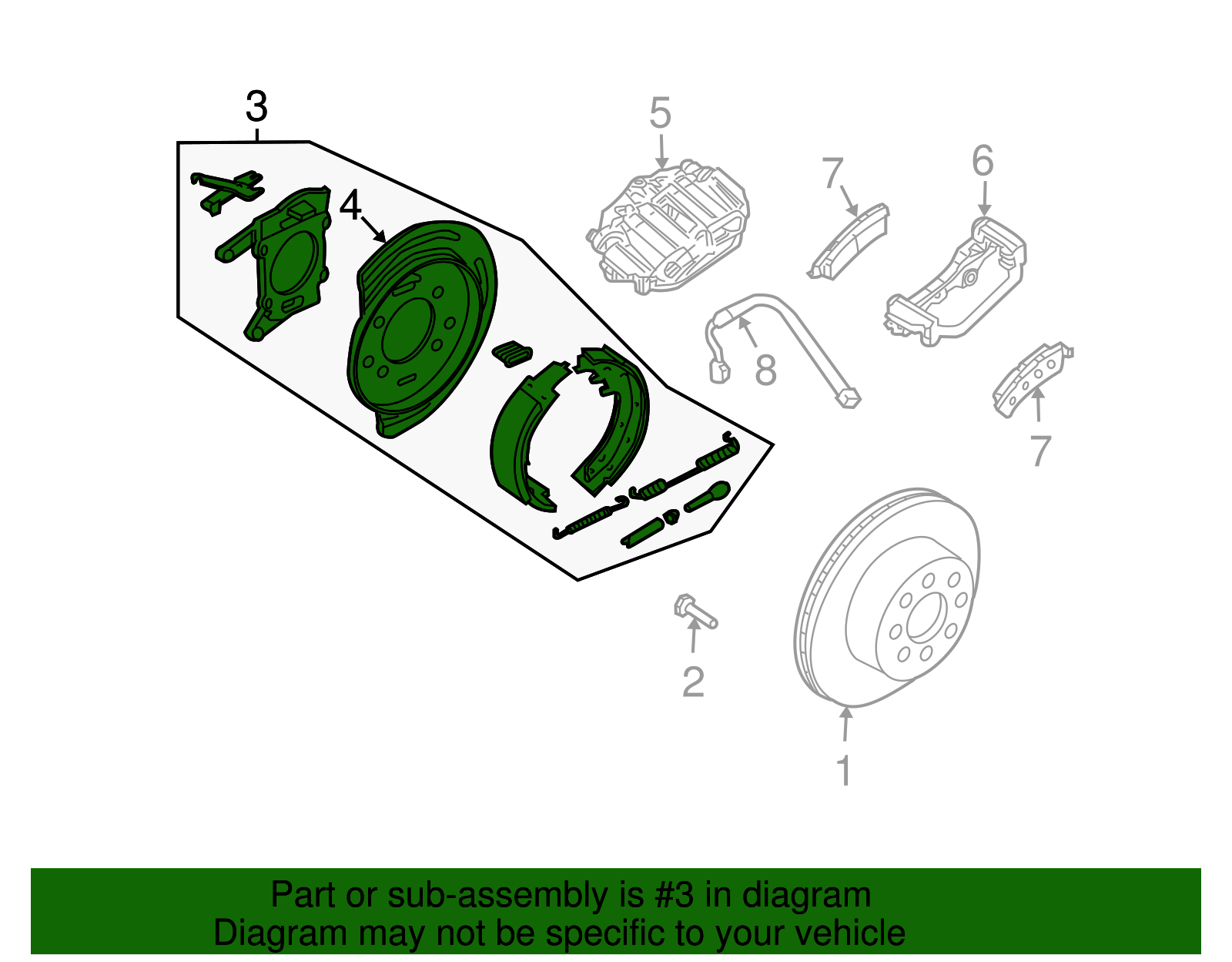 Parking Brake Assembly (15888325)