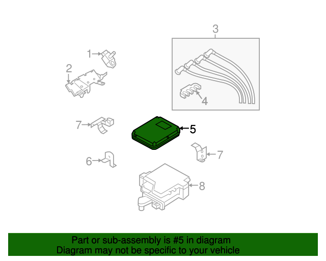 20042006 Mazda RX8 Module Powertrain Control N3ZC18881R0K