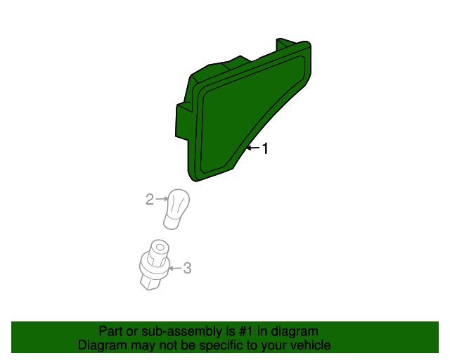 OEM 20032008 Honda Element Side Marker Lamp 33851SCVA11ZB Honda
