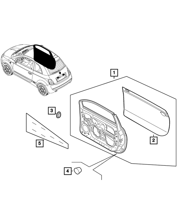 Fiat 500 door panel replacement online