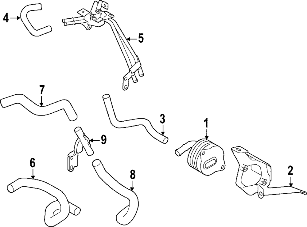 Engine Coolant Hose - Scion (SU003-07929)