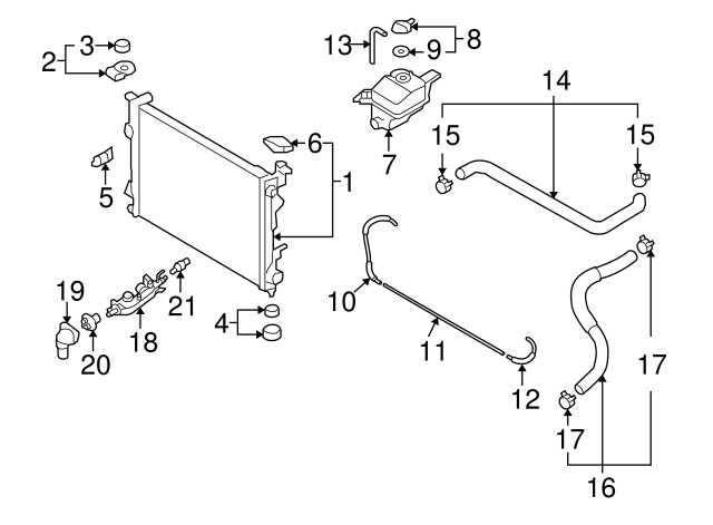 Genuine Hyundai 25620-25002 Thermostat Housing Assembly Genuine Hyundai 25620-25002 Thermostat Housing Assembly