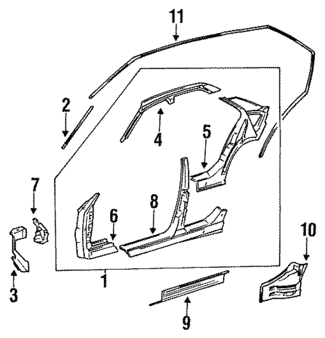1992-1998 BMW Weatherstrip 51-71-8-174-758 | OEM Parts Online