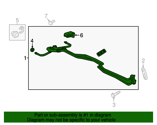 84075818 Automatic Transmission Fluid Cooler Inlet and Outlet Line