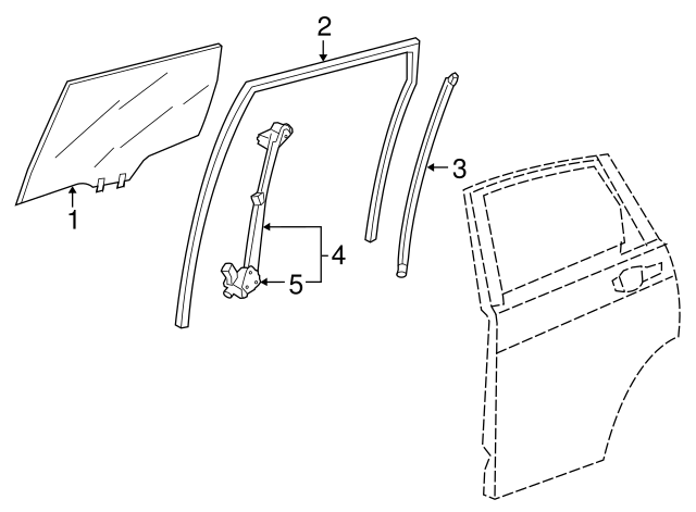 72771-TLA-A01 - Sash L Rear Door (Lower) - 2017-2020 Honda CR-V | Honda ...