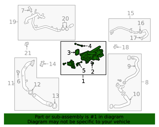 20192024 GM Engine Coolant Flow Control Valve 55516369 GM Parts Center
