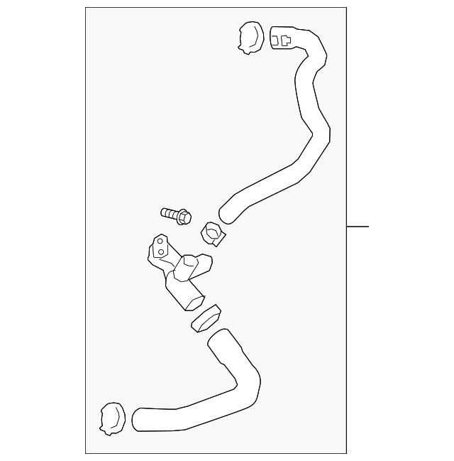 20192022 GM Thermostat Bypass Hose 55509175