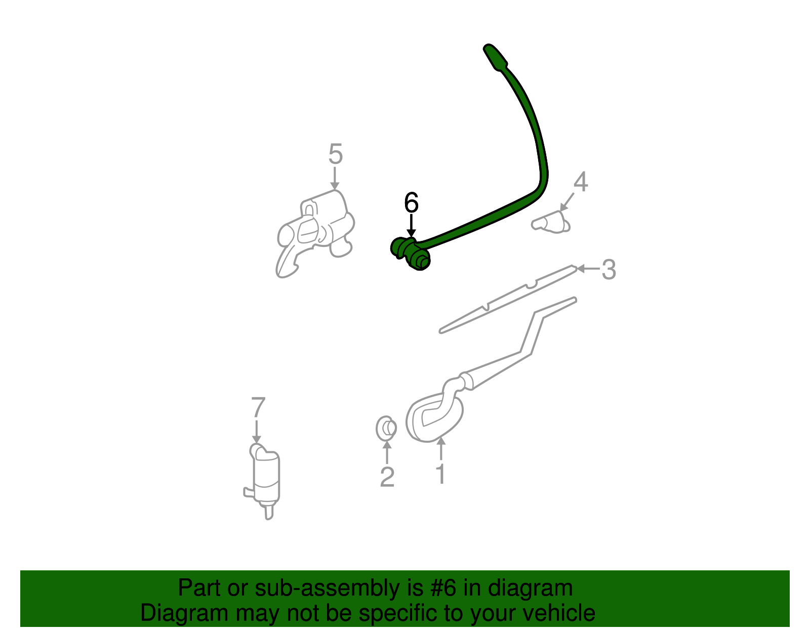 Washer Hose - GM (89046938)