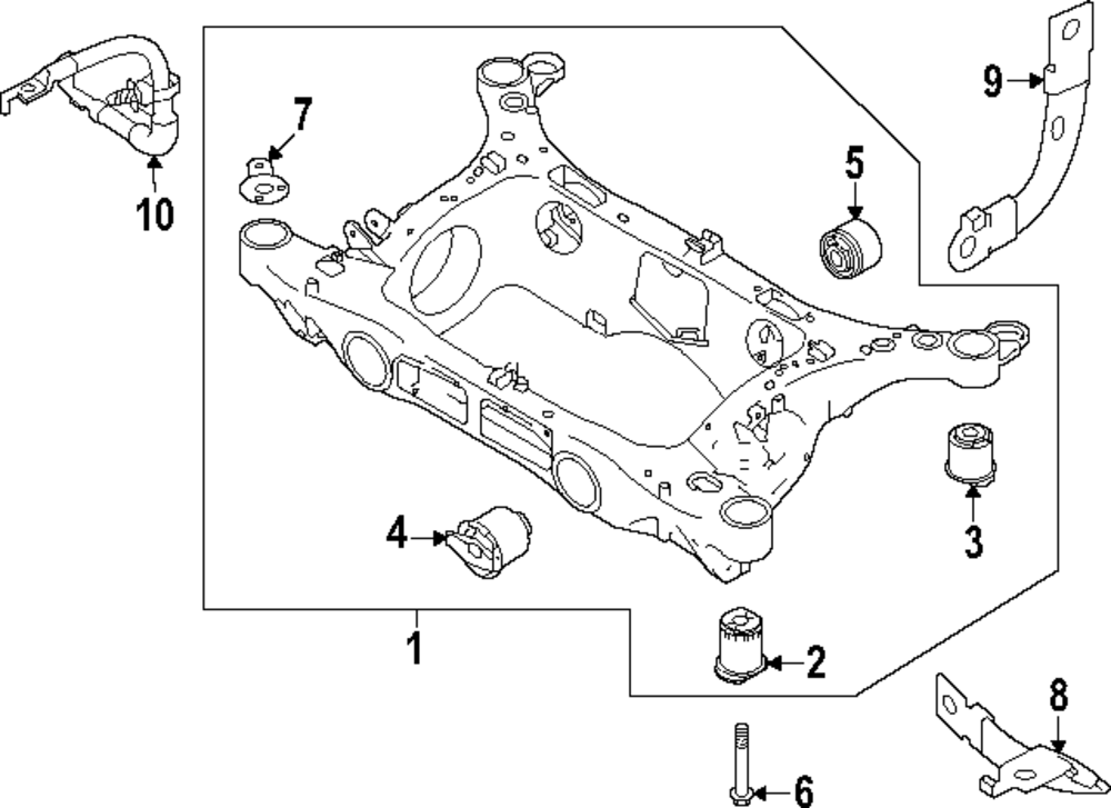 2021-2023 Volvo Suspension Cross-Member Stop 32269107 | OEM Euro Parts