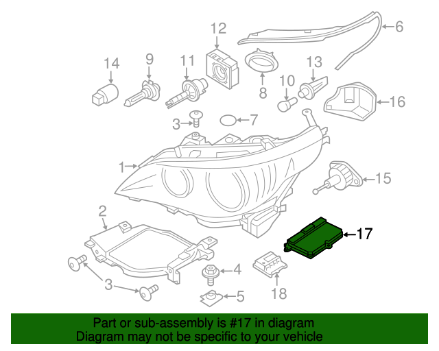 Genuine BMW 63-12-6-937-223 | Control Module | FREE Shipping on Most ...