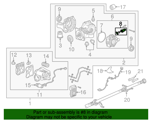 2010-2019 GM Limited Slip Differential Clutch Valve Kit 13280097 GM ...