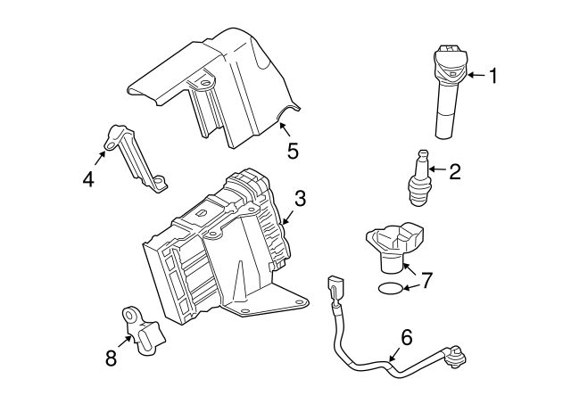 Crankshaft Position Sensor For Mitsubishi Galant, Eclipse, Eagle – Replaces MD300101