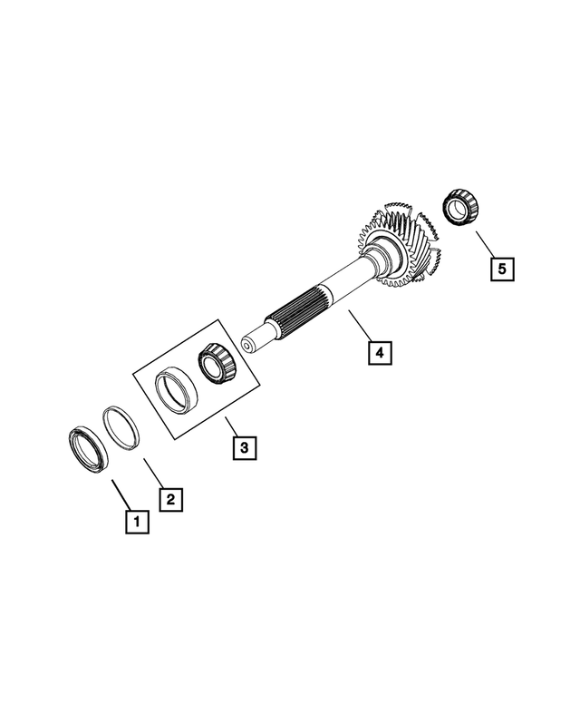 20152023 Dodge Challenger Input Shaft Package 68399247AA Mopar Estores