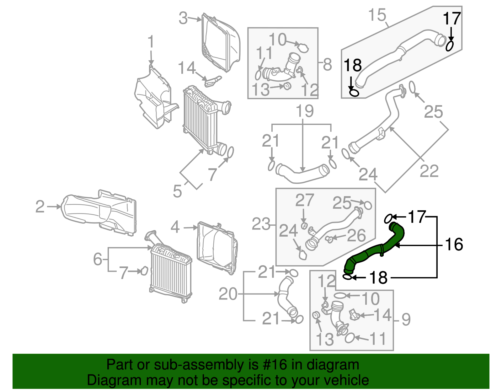 Pressure Hose - Volkswagen (7L6-145-979-J)
