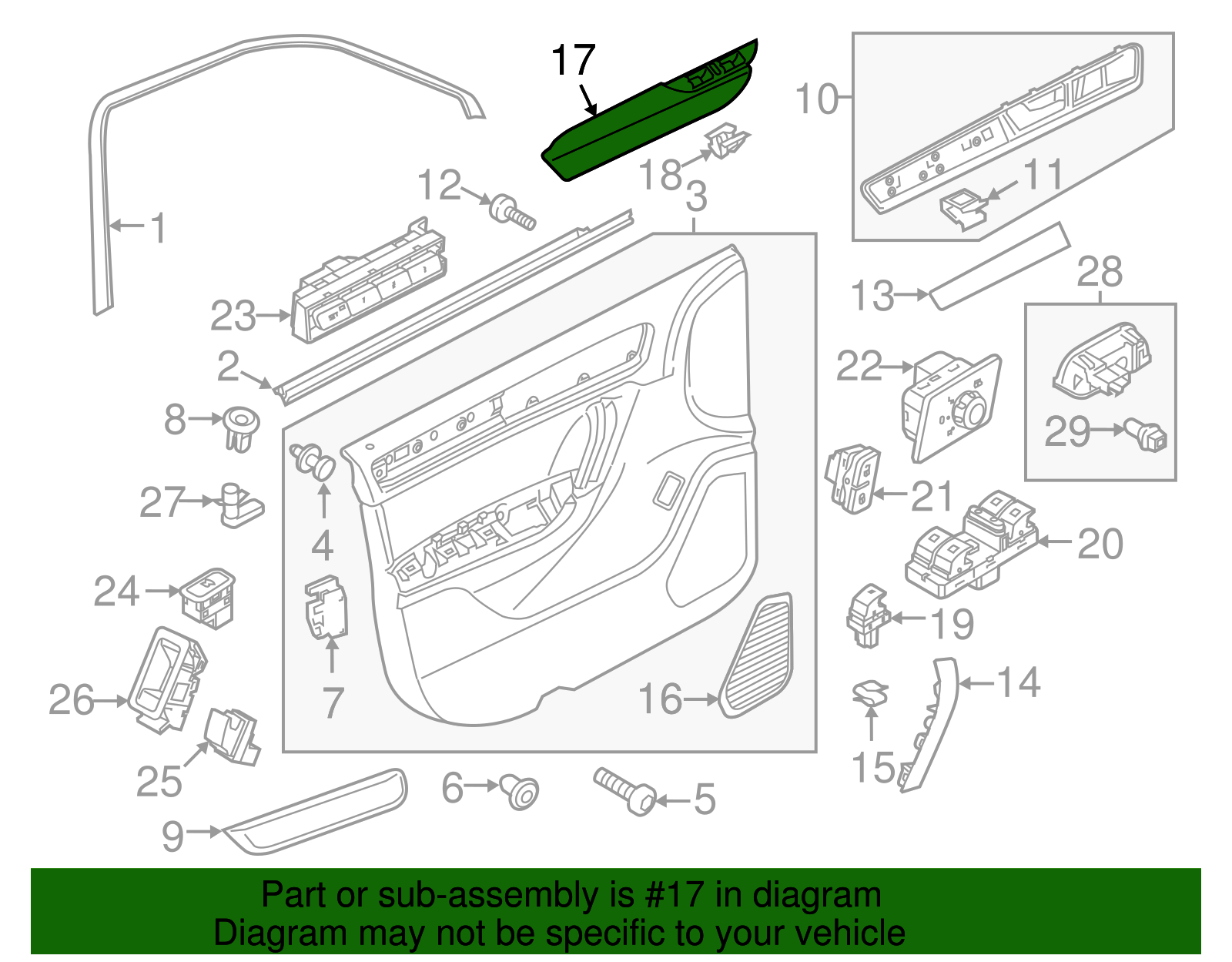 Armrest - Volkswagen (7P1-868-169-A-JH8)