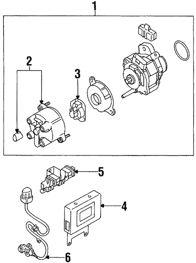Fits Select Mitsubishi Mirage MotoRad 1KR269 Crankshaft Sensor