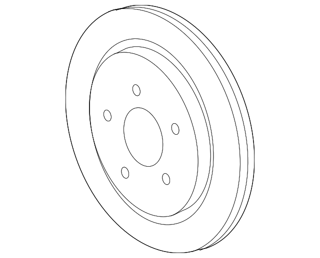 Rear Disc Brake Rotor - GM (92245929)